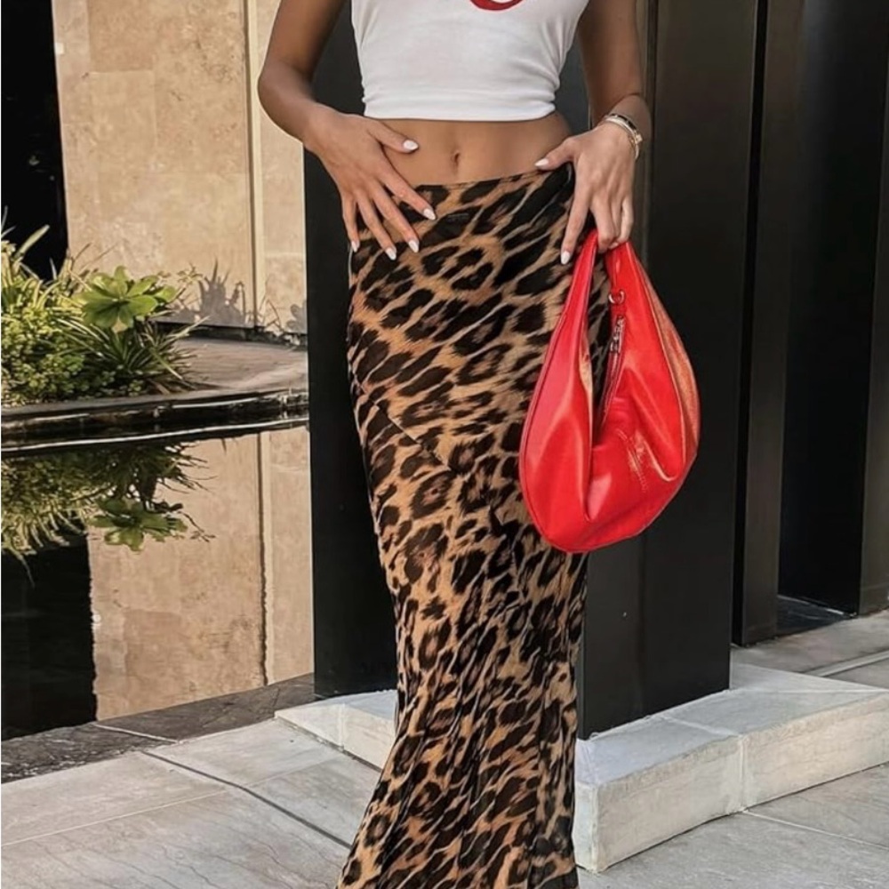 Stylish Leopard Print Pencil Skirt
